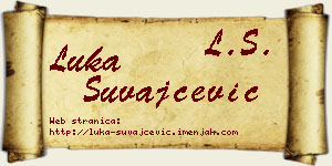 Luka Suvajčević vizit kartica
